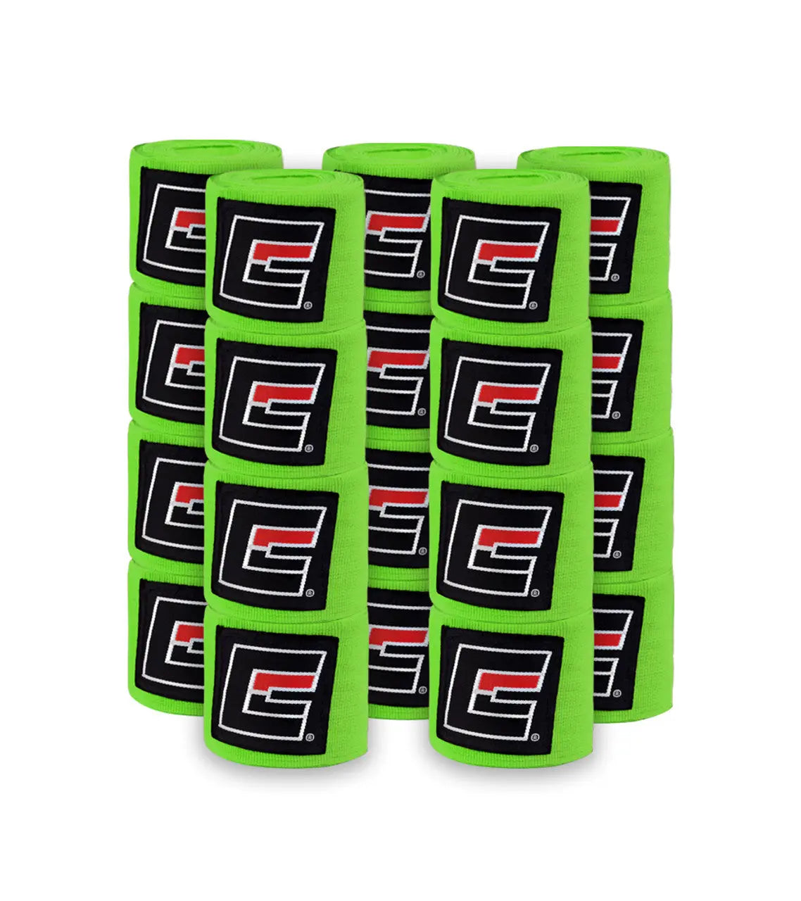 10-Pack Pro Hand Wraps - Prime combats COMBAT CORNER Neon-Green Hand Wraps