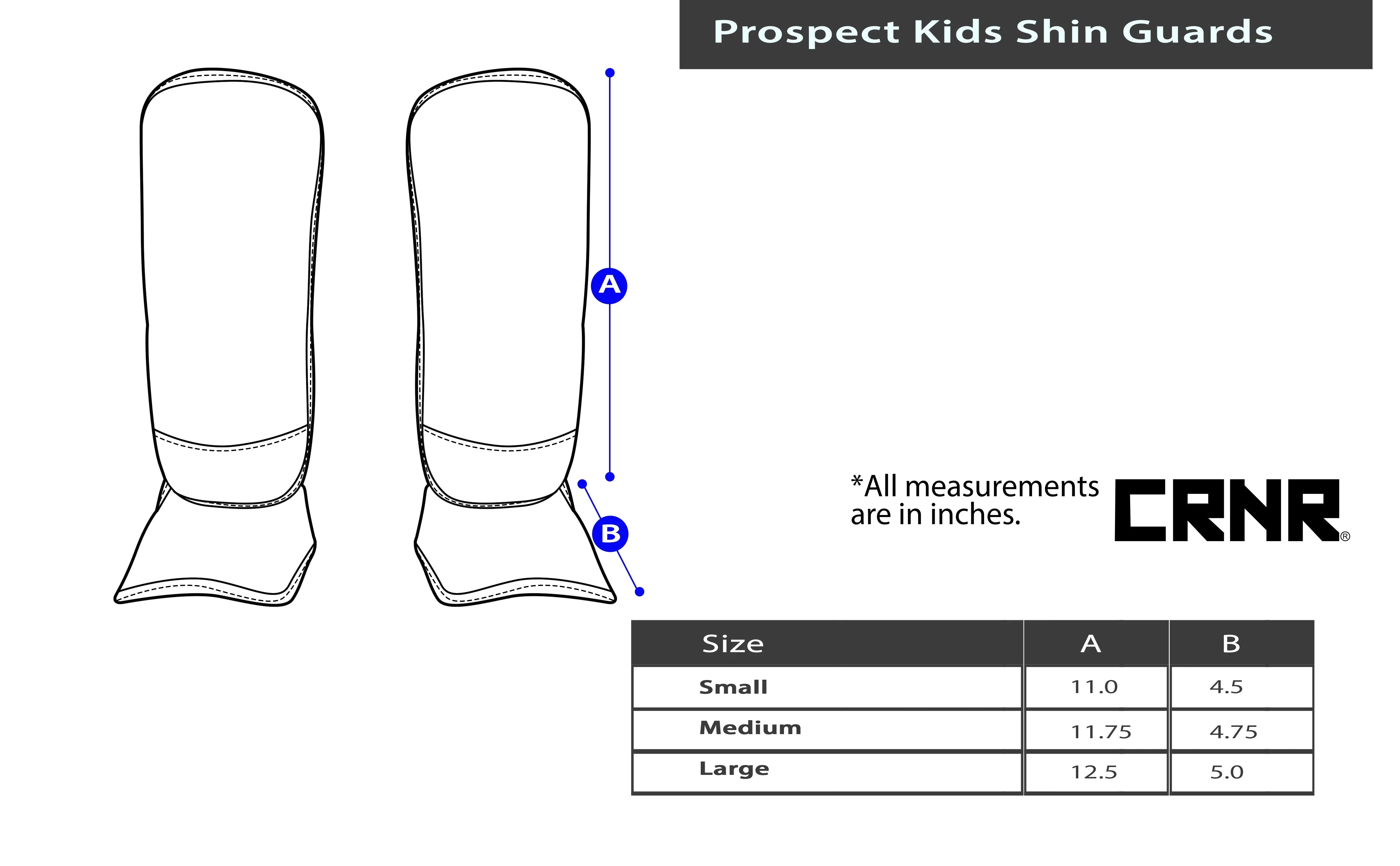 Prospect Kids Shin Guards - Prime combats COMBAT CORNER  Combat Shin Gaurds