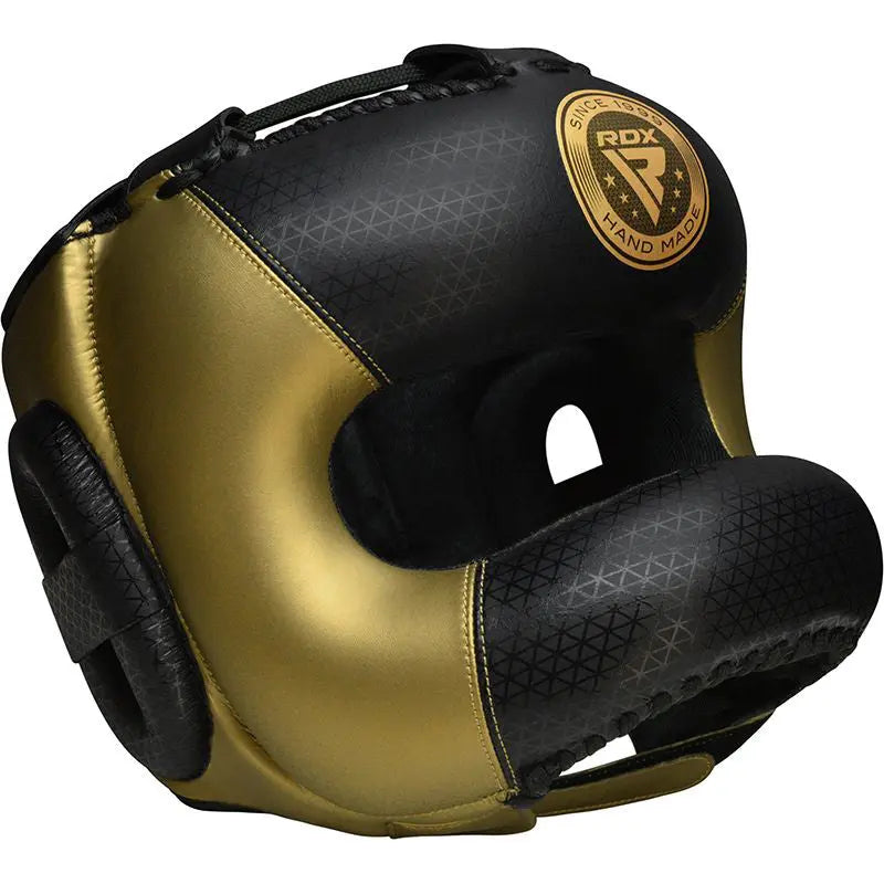 RDX L2 Mark Pro head Guard with Nose Protection Bar - Prime combats RDX Sports Golden-XL 