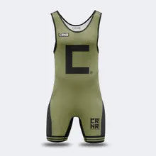 Traditional Collegiate style C Singlet by CRNR. - Prime combats Combat Corner  Wrestling Singlet